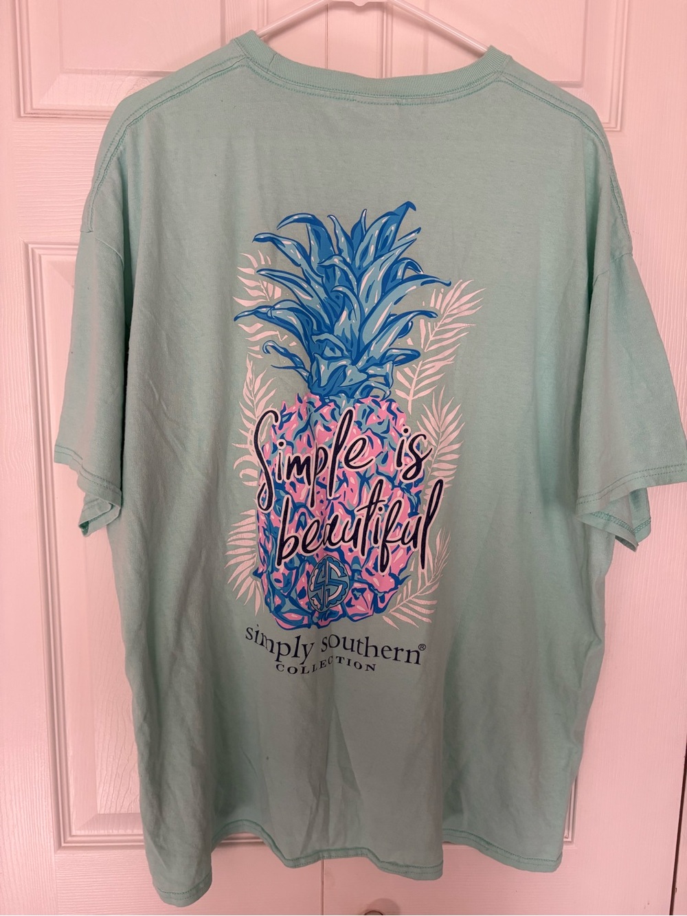 Simply Southern Mint Green Pineapple shirt